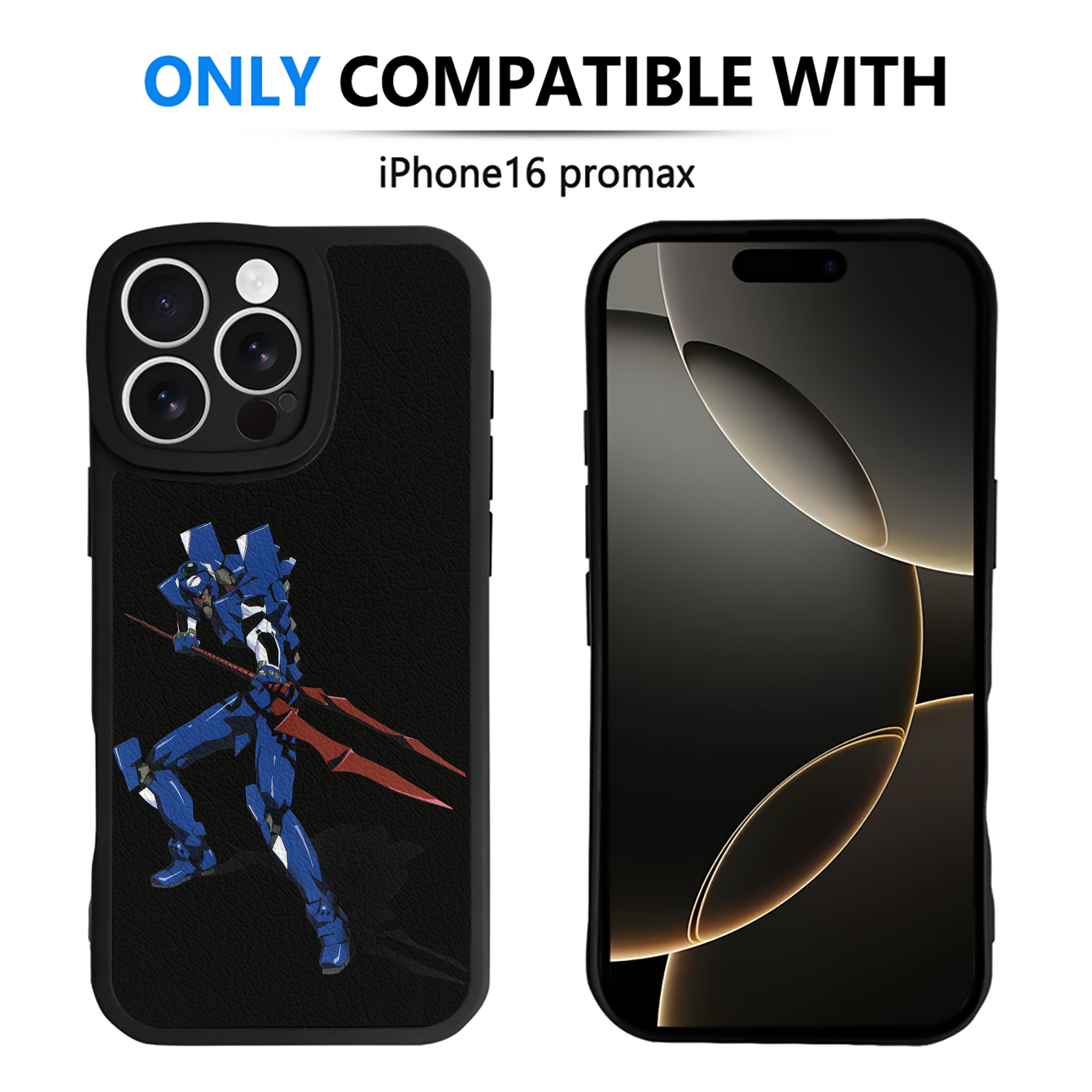 （画像用） EVA 新世紀エヴァンゲリオン 【iPhone 16シリーズ対応】シリコンスマホケース（レザー調） 材質：シリコン